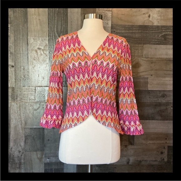 Doncaster open cardigan size 4 festival boho rainbow ruffle Barbie wanderlust - Picture 1 of 11